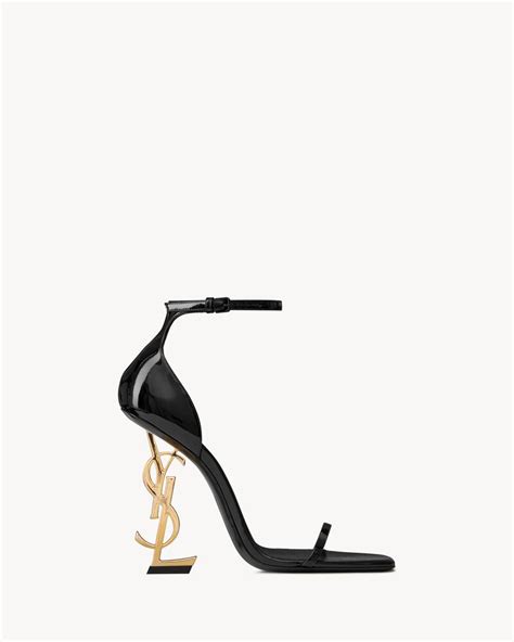 ysl opyum sandals in patent leather price|ysl closed toe heels.